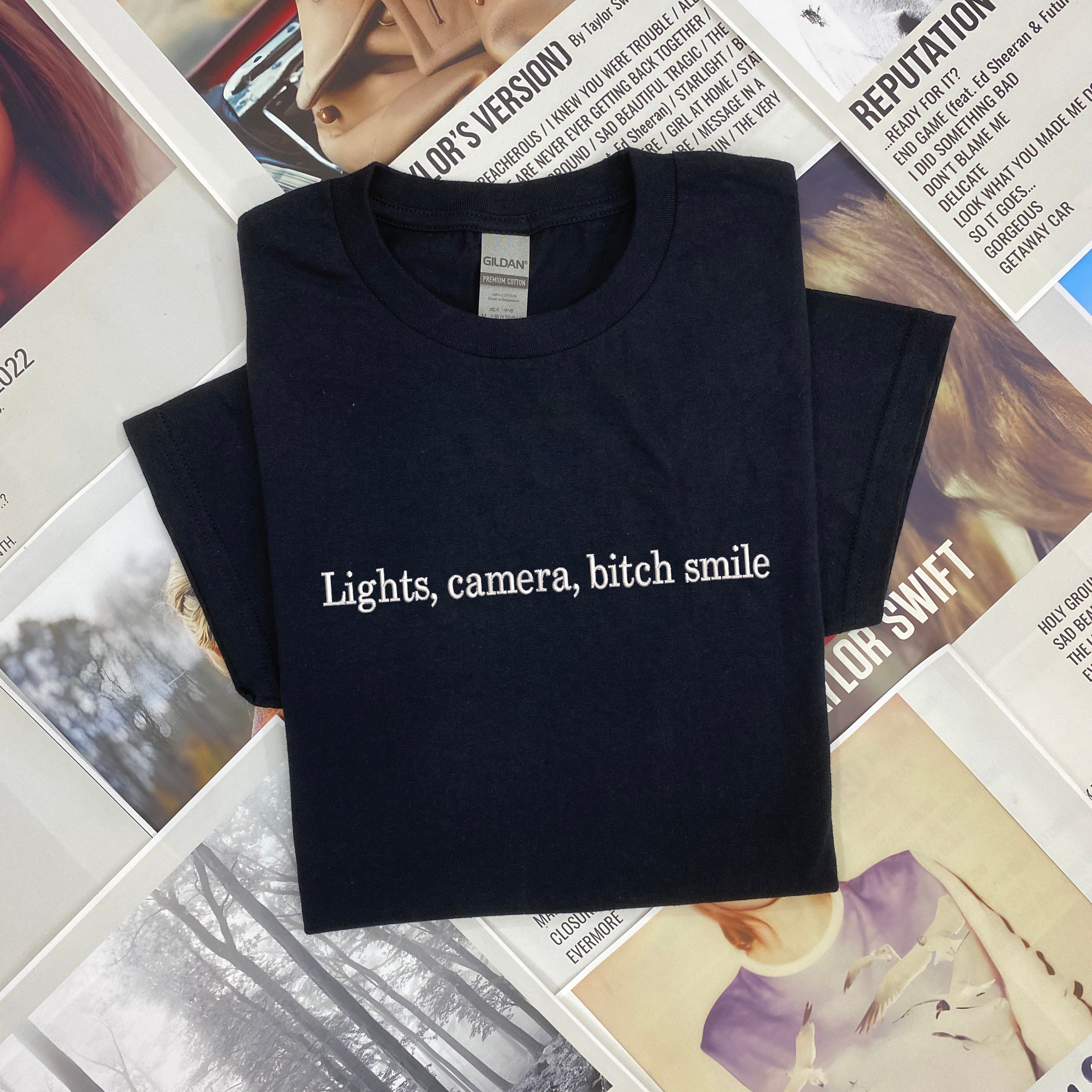 light camera bitch smile embroidered shirt 1714010592662.jpg